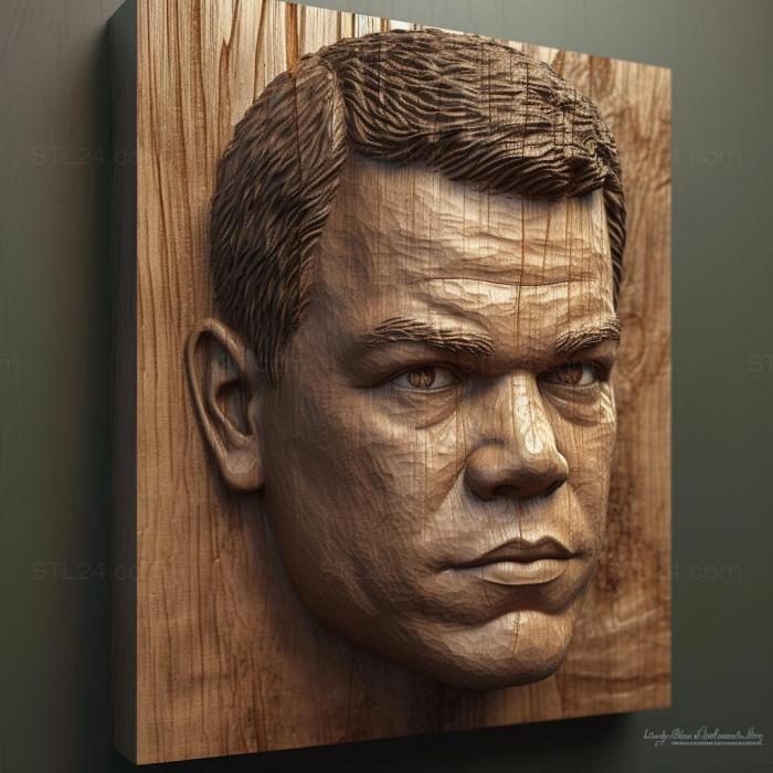 Famous (Matt Damon 4, 3DFMS_7551) 3D models for cnc